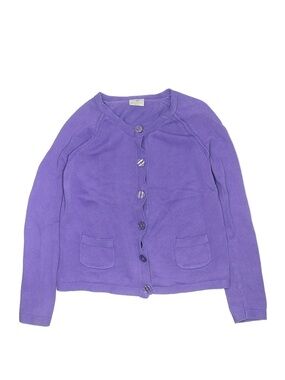 Hanna Andersson Lavender Knit Cardigan | size 160cm